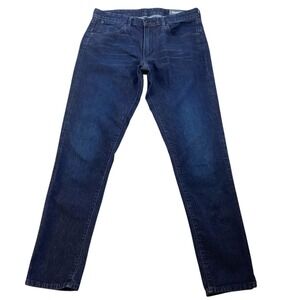 Bonobos Dark Wash Athletic Fit Stretch Denim Jeans, Size 33x34 5 Pocket